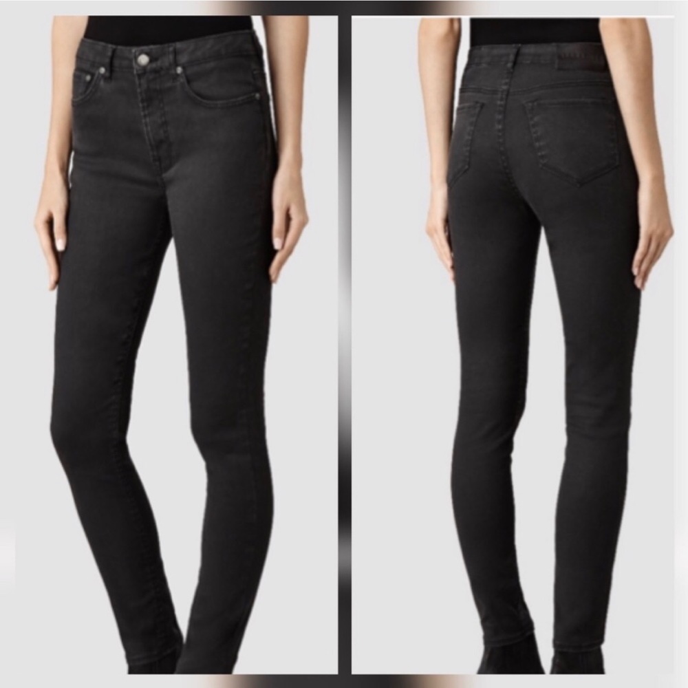 All Saints Mast Coated Skinny Pants